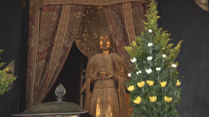 奈良・法隆寺で国宝「救世観音像」を特別公開　聖徳太子の姿を写した等身像といわれる　５月１８日まで