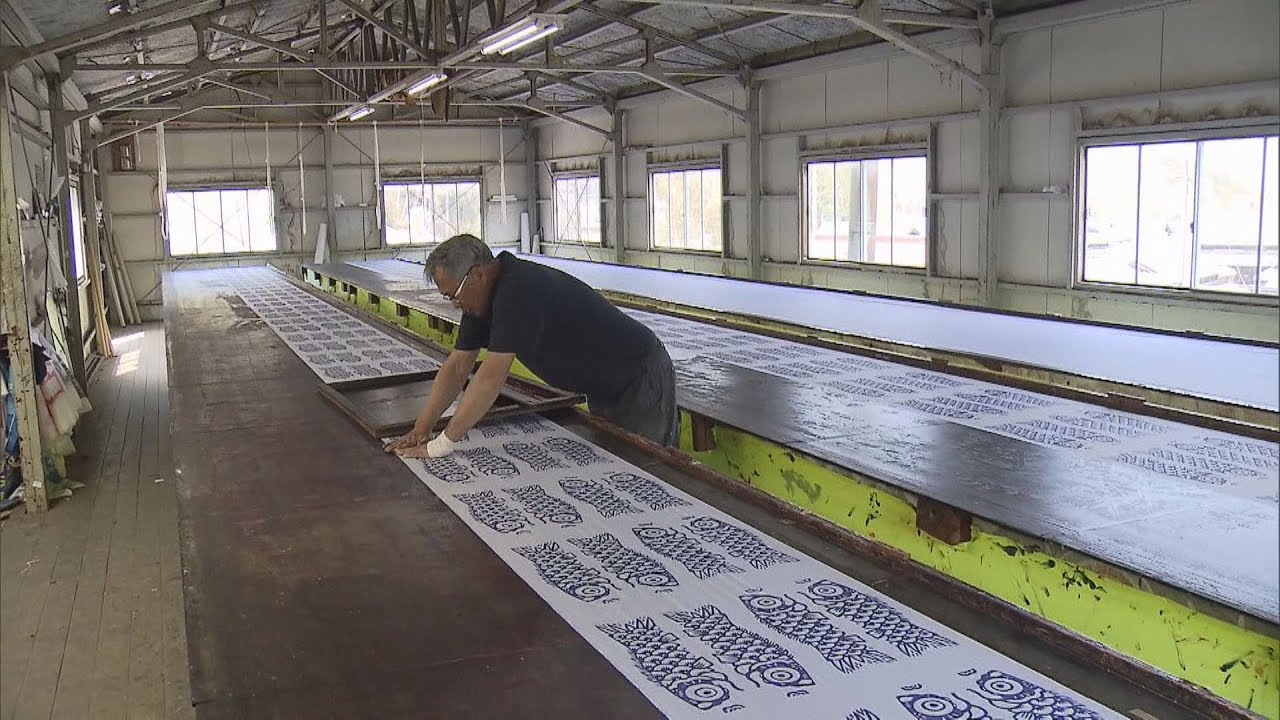 こいのぼり「播州鯉」づくり最盛期　端午の節句を前に　兵庫・加東市
