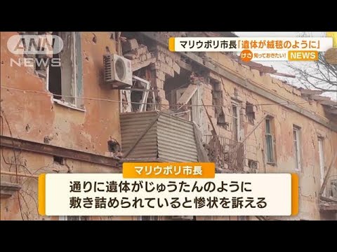 「遺体がじゅうたんのように・・・」マリウポリ市長訴え(2022年4月13日)