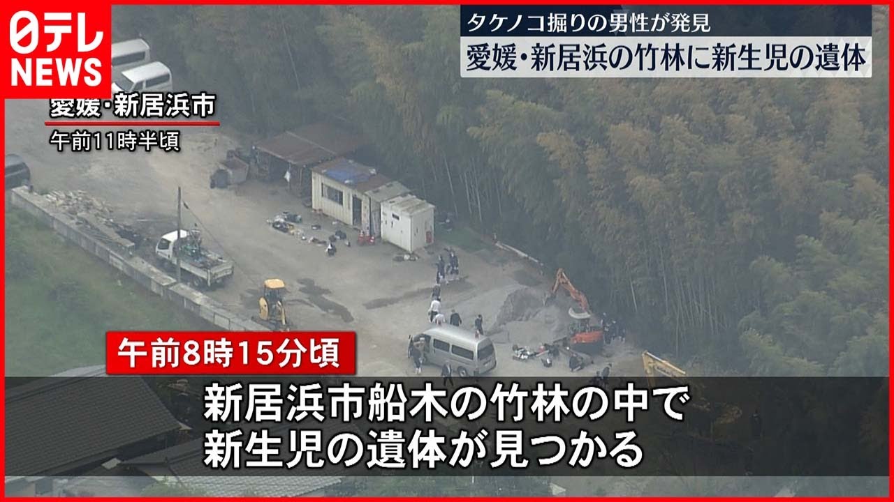 【新生児】竹林に遺体 愛媛・新居浜市