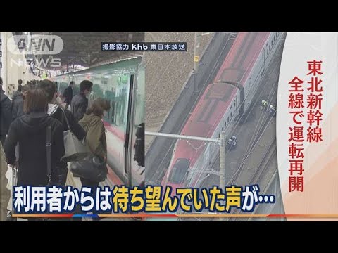 利用客から“待望”の声・・・東北新幹線　全線で運転再開(2022年4月14日)