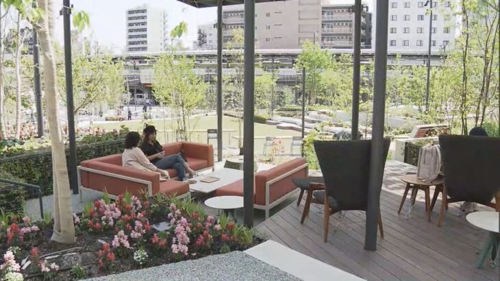 星野リゾートの高級ホテル　大阪のＪＲ新今宮駅前にオープン　敷地の半分以上を占める庭が特徴