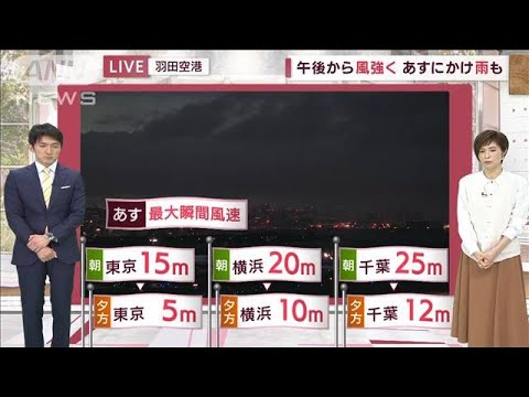 【関東の天気】通勤時は強い雨や雷雨　気温は朝から20℃も(2022年4月26日)