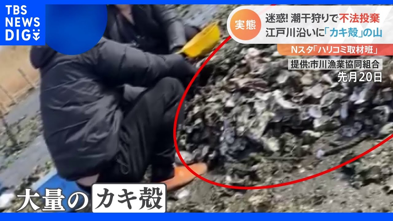 【特集】ハリコミ!潮干狩りで不法投棄!【Nスタ】|TBS NEWS DIG