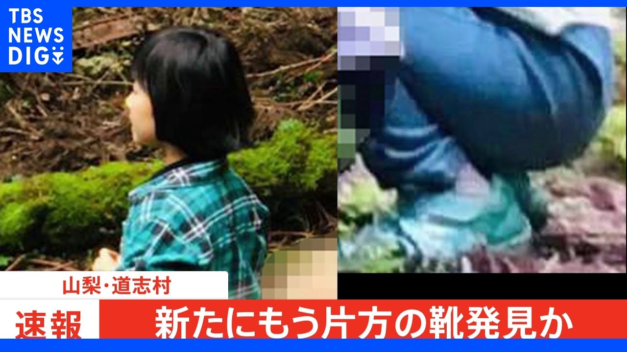 【速報】もう片方の左足の靴か 新たに運動靴と靴下が見つかる 山梨・道志村|TBS NEWS DIG