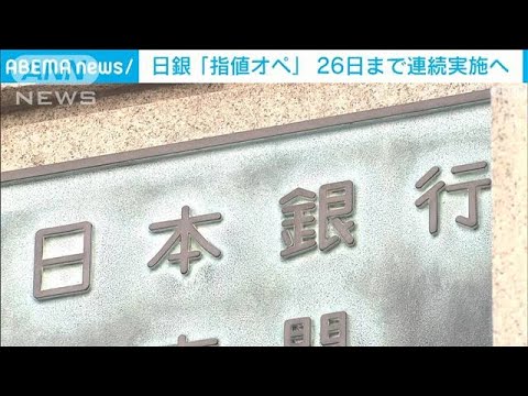 日銀が5営業日連続「指値オペ」実施を発表(2022年4月20日)