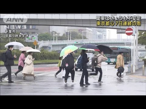 全国的には晴れるも関東は不安定　東京都心は7日連続雨(2022年4月20日)