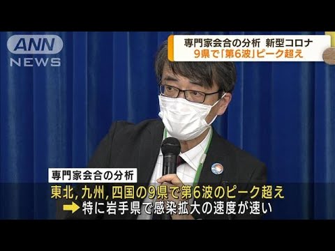 東日本や九州など9県で　感染者「第6波」ピーク超え(2022年4月14日)