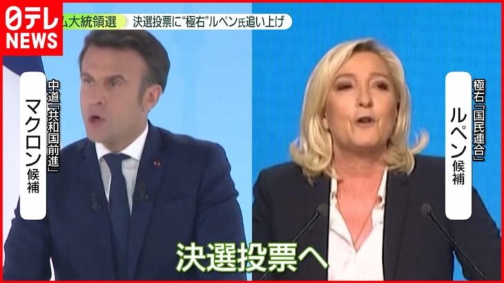 【フランス大統領選】マクロン氏vsルペン氏…決選投票へ