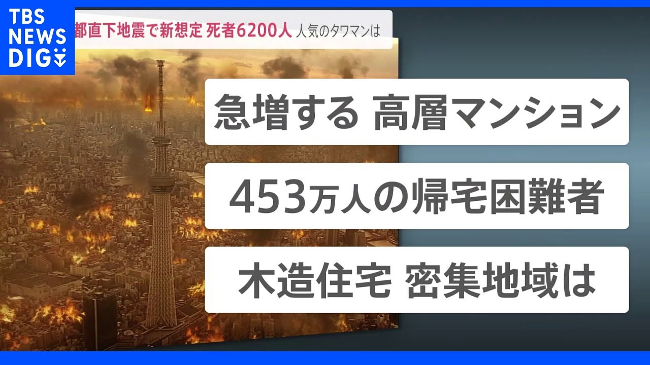 『首都直下地震』の被害は？東京都が10年ぶりに想定見直し&nbsp;スマホ普及やタワマン増加で新たな課題浮き彫りに&nbsp;“発生後72時間を体験”できる施設を山本キャスター取材｜TBS&nbsp;NEWS&nbsp;DIG