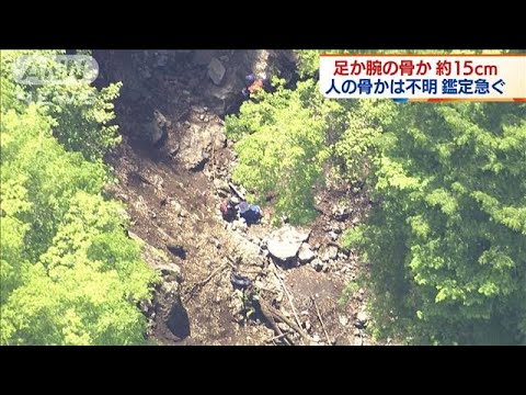 足か腕の骨の可能性・・・11日新たに発見　山梨・道志村(2022年5月12日)