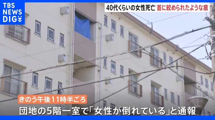 埼玉・吉川市の団地の一室で女性が死亡　 友人の男性宅で倒れているのを発見｜TBS NEWS DIG
