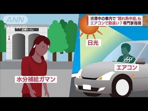 渋滞中の車内で“隠れ熱中症”も　専門家が推奨する水分補給のポイントは？(2022年5月4日)