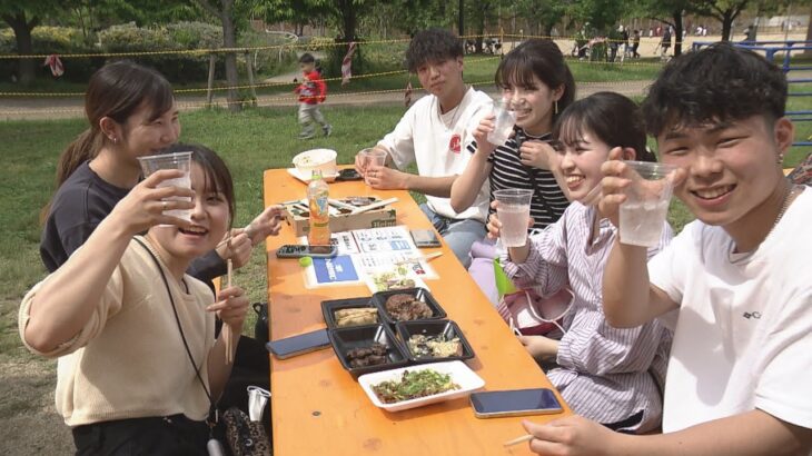 ＧＷ“谷間の平日”　働く人も遊ぶ人も…大阪・長居公園は牛肉メニューで大盛り上がり