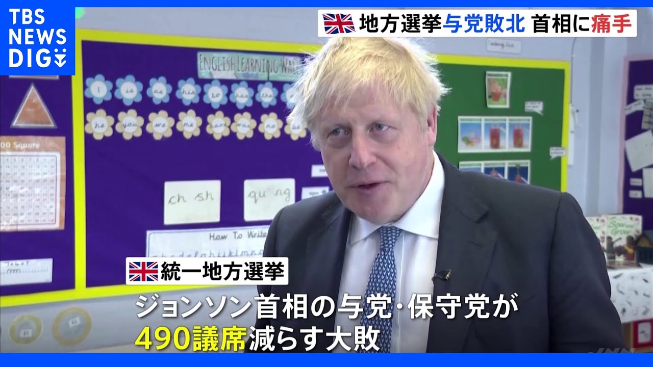 英地方選&nbsp;与党保守党大幅減&nbsp;ジョンソン首相に痛手　北アイルランドではシン・フェインが第一党へ｜TBS&nbsp;NEWS&nbsp;DIG