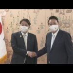 【速報】林外務大臣が韓国新大統領と面会　岸田総理の親書手渡す(2022年5月10日)