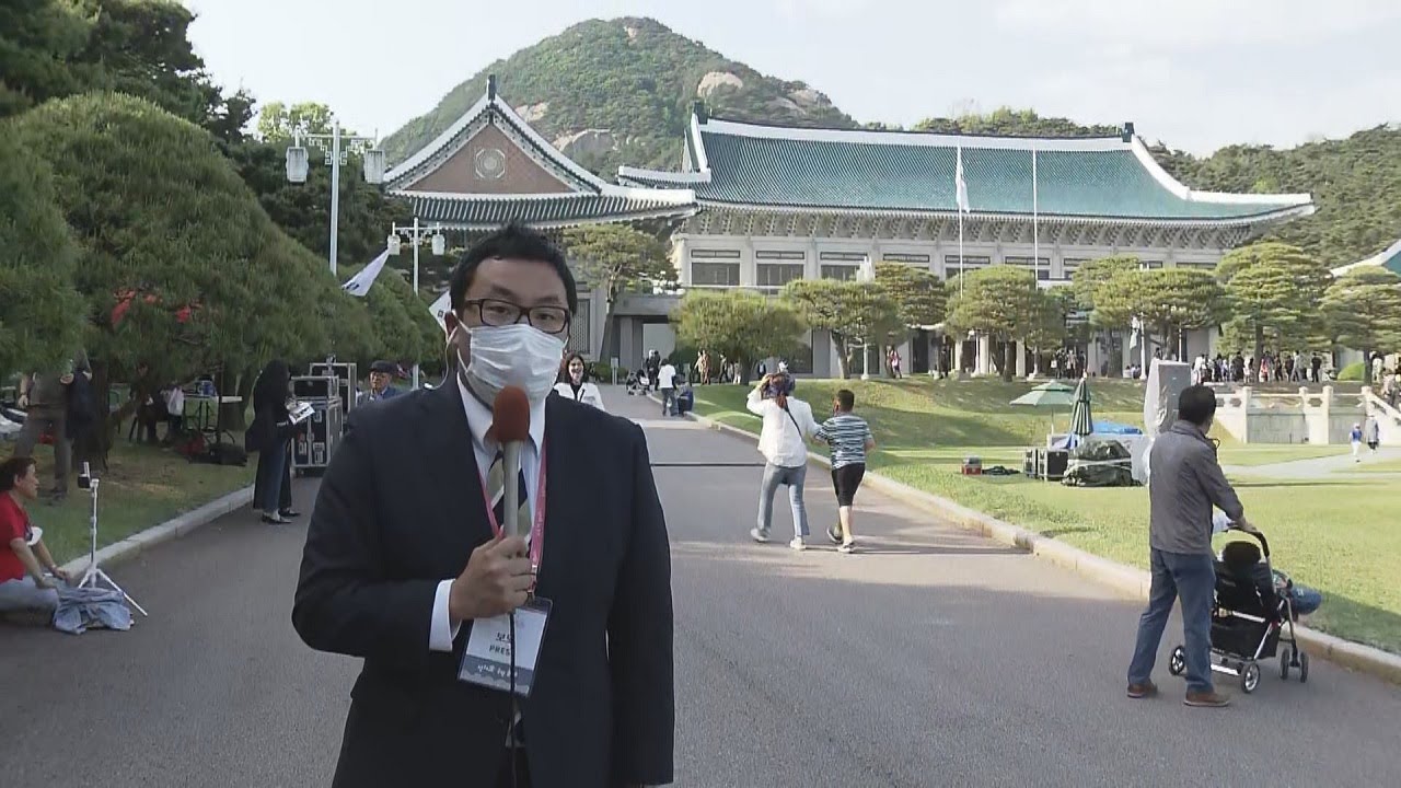 【現地中継】韓国の尹大統領就任式　ソウルの「青瓦台」を一般市民に開放　現在の様子は？