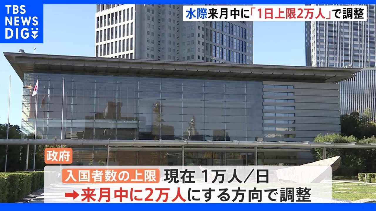 政府、来月中にもコロナ水際対策「１日２万人」に緩和で調整　検査体制も簡素化へ｜TBS&nbsp;NEWS&nbsp;DIG