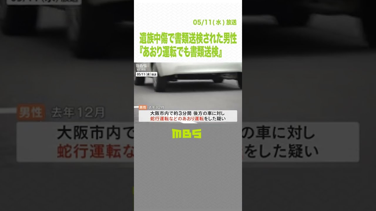 池袋・暴走事故の遺族中傷で書類送検された２２歳男性『あおり運転でも書類送検』（2022年5月11日）#Shorts #MBSニュース