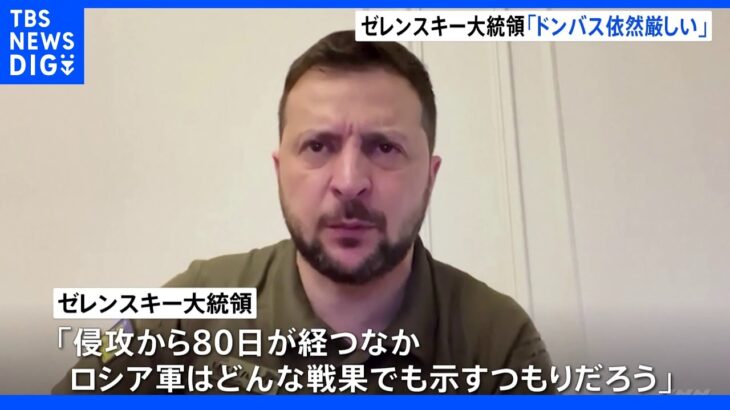 ゼレンスキー大統領「ドンバス依然厳しい」 東部ハルキウ州で反転攻勢を強める｜TBS NEWS DIG