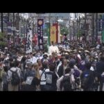 ４００周年の和歌祭　俳優の松平健さん八代将軍・吉宗に扮し　記念祭り盛り上げる　和歌山