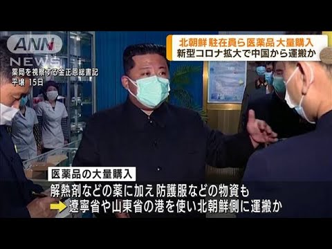 新型コロナ拡大の北朝鮮　駐在員ら医薬品を大量購入(2022年5月18日)