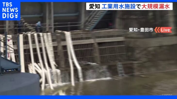 自動車関連企業など１３１の事業所への給水が止まる恐れ　愛知県豊田市で大規模漏水　｜TBS NEWS DIG