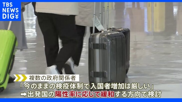 水際対策見直し　国ごとの陽性率に応じて入国時の検疫緩和を検討｜TBS NEWS DIG