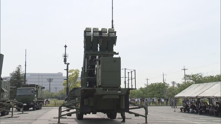 大阪・此花区で「ＰＡＣ－３」の展開訓練　航空自衛隊の隊員約３０人参加　北朝鮮の弾道ミサイル相次ぎ