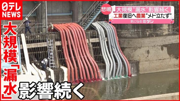 【大規模“漏水”】矢作川の施設 農家に深刻な影響 愛知・豊田市