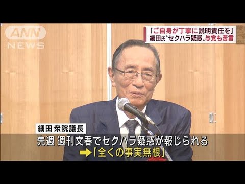 「説明責任を」細田氏“セクハラ疑惑”に与党も苦言(2022年5月24日)