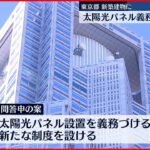 【東京都】新築に太陽光パネル設置義務づけへ　都の有識者審議会