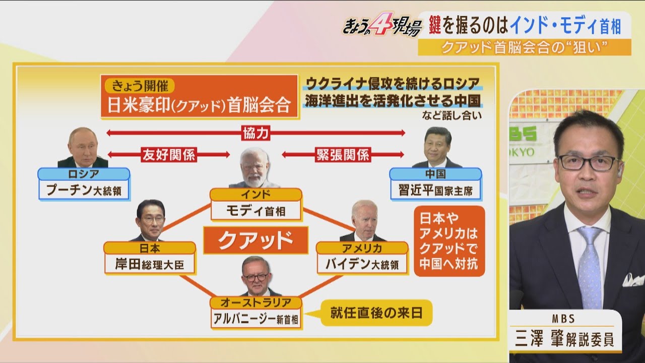【解説】日米豪印（クアッド）の要の国インドの”超バランス外交”　日米の夕食会に東京・白金の「八芳園」が選ばれたワケ（2022年5月24日）