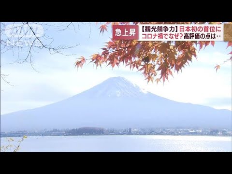 「観光競争力」日本初の首位に・・・観光資源の豊富さなどで高評価(2022年5月25日)
