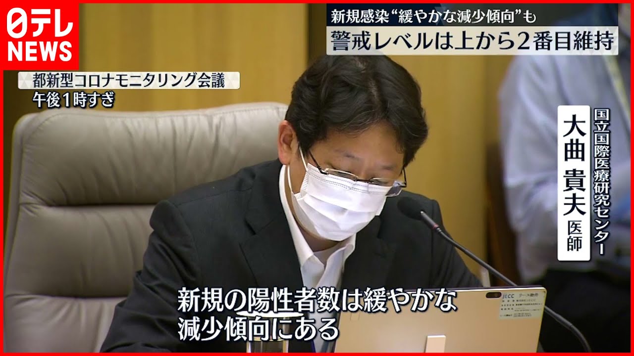 【都分析会議】新型コロナ感染者数 “緩やかな減少傾向”