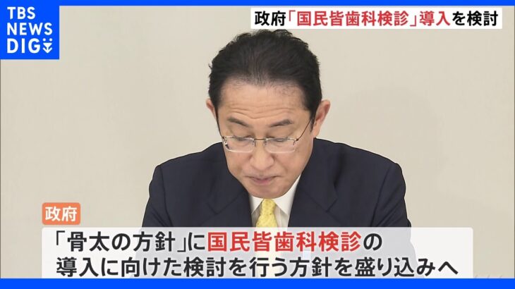 政府「国民皆歯科検診」導入を検討 全国民に毎年歯科検診義務付け｜TBS NEWS DIG