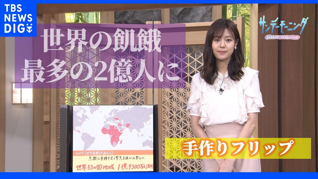 世界の食糧危機最多2億人に･･･紛争が最大原因　ウクライナ侵攻で「さらに大惨事に」【サンデーモーニング】【手作り解説】｜TBS&nbsp;NEWS&nbsp;DIG