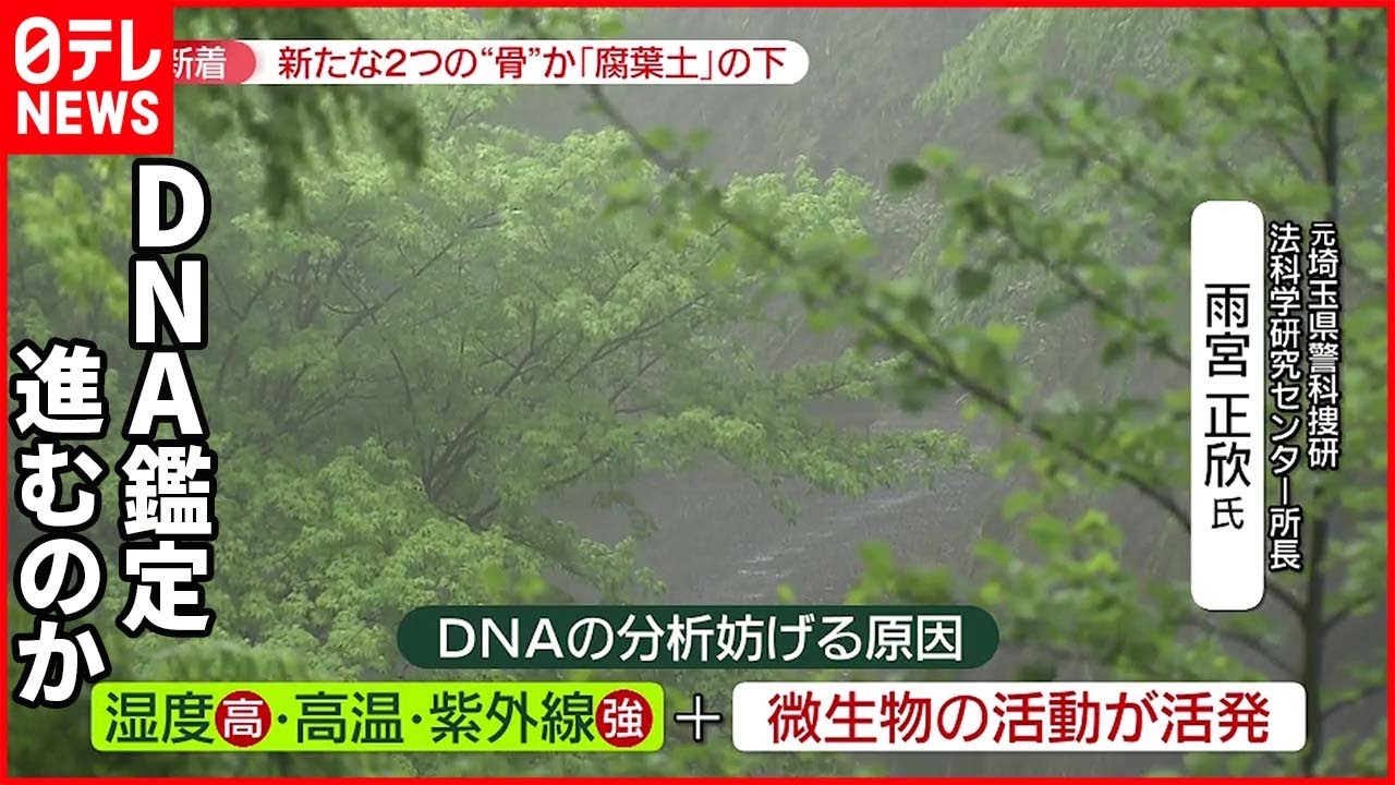 【山梨・道志村】“骨のようなもの”2つ発見 DNA分析妨げる原因とは