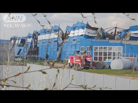 モスクワ郊外で教科書の倉庫が全焼(2022年5月4日)