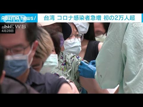 台湾でコロナ感染者急増　初の2万人超え前週の4倍に(2022年5月3日)