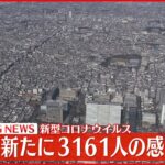 【速報】東京で新たに3161人の感染確認　新型コロナ　1日