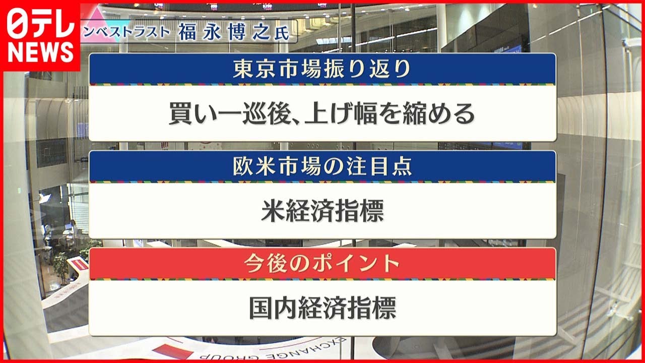 【5月26日株式市場】株価見通しは？福永博之氏が解説