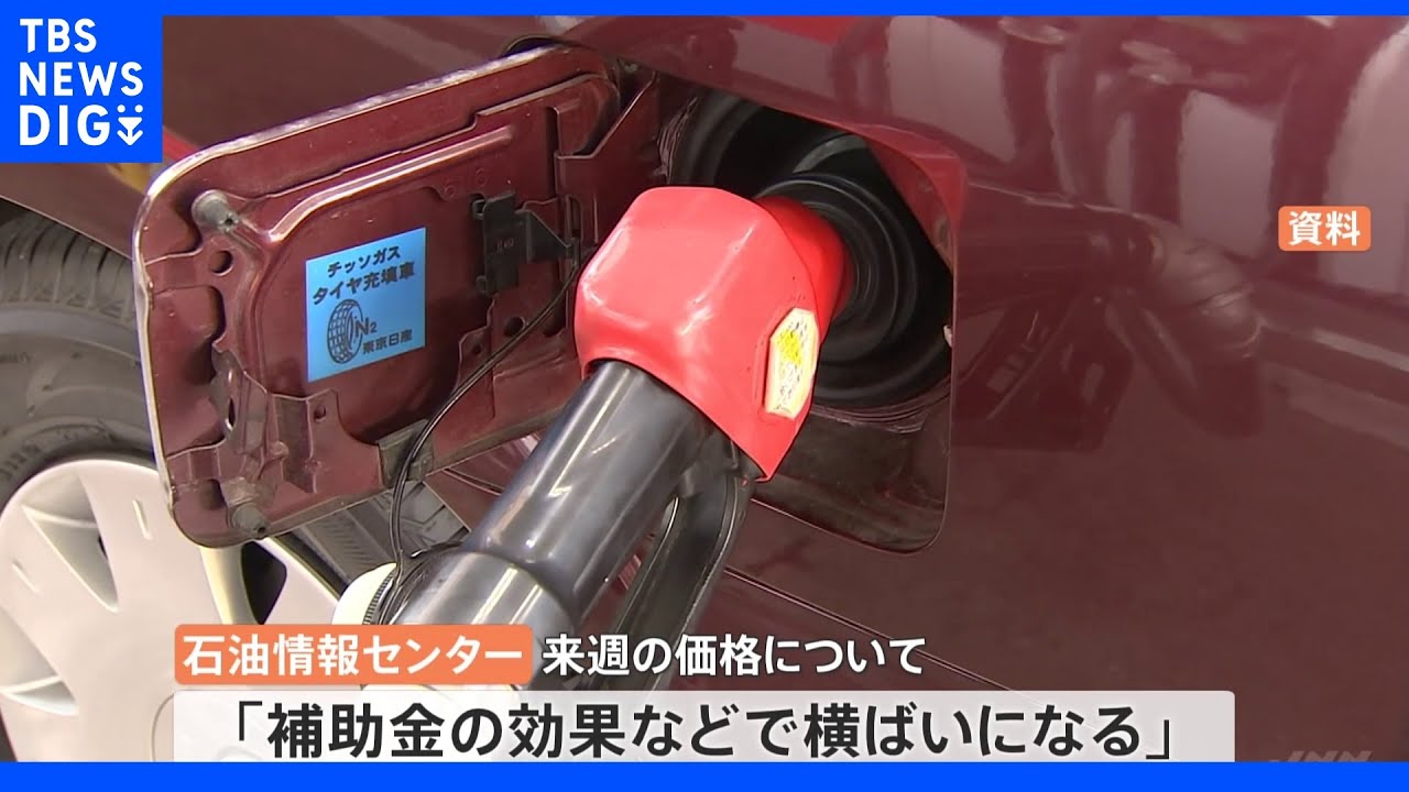 【速報】ガソリン価格　補助金効果などで6週連続の値下がり｜TBS&nbsp;NEWS&nbsp;DIG
