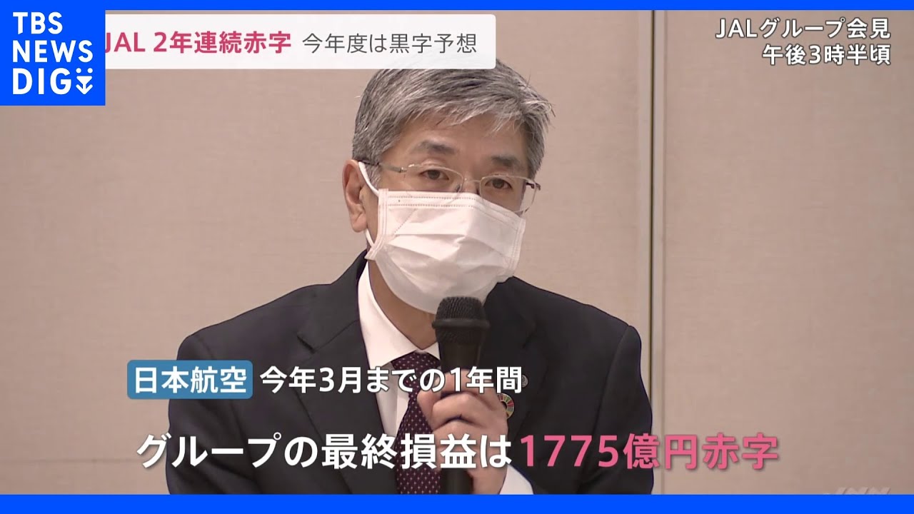 JAL&nbsp;2期連続赤字&nbsp;今年度は黒字予想｜TBS&nbsp;NEWS&nbsp;DIG