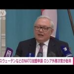 【速報】スウェーデンとフィンランドのNATO加盟申請は「重大な間違い」ロシア外務次官(2022年5月16日)