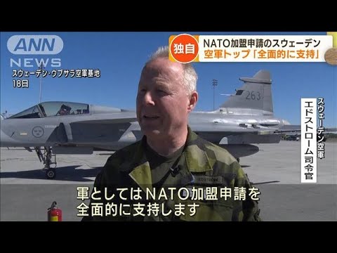 【独自】スウェーデン空軍司令官　NATO加盟申請を歓迎(2022年5月19日)