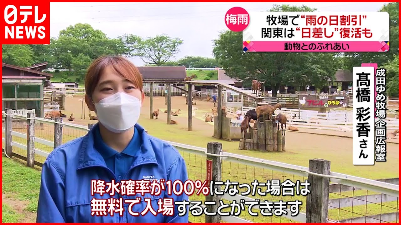 【今日の1日】成田ゆめ牧場”雨の日割引”　全日空は“羽田便”を全便運航へ