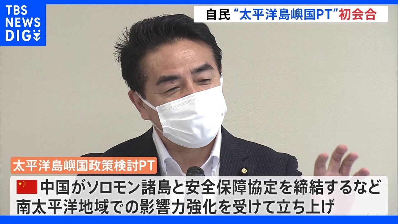 中国に対抗、自民が太平洋島嶼国政策検討ＰＴ初会合　秋にも提言｜TBS&nbsp;NEWS&nbsp;DIG