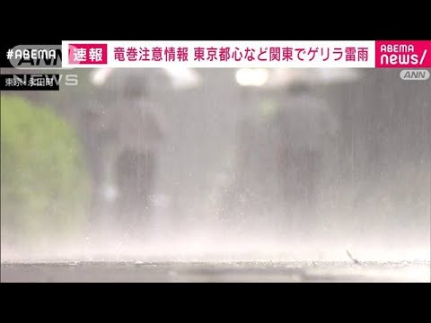 【速報】たたきつける雨・・・関東各地でゲリラ雷雨(2022年6月3日)