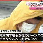 【逮捕】電車内 女性のジーンズのチャックおろし下半身触ったか ウズベキスタン人の男